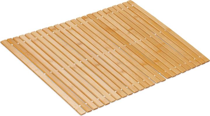 Immagine prodotto Relaxdays Tappeto-in-bambù da-bagno (60 x 40 x 1 cm)