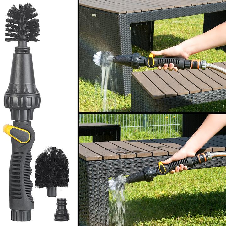 Royal Gardineer Rotating cleaning brush attachment for garden hose