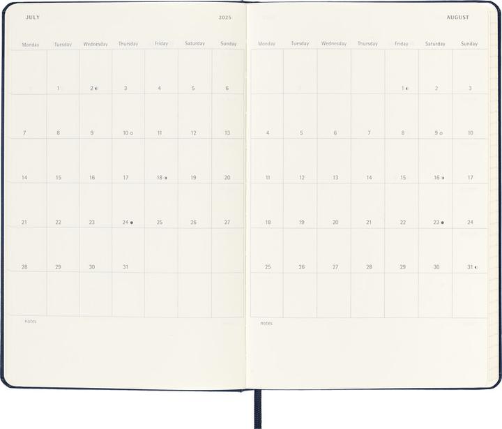 Image du produit Moleskine Calendrier de notes (A5, Anglais)