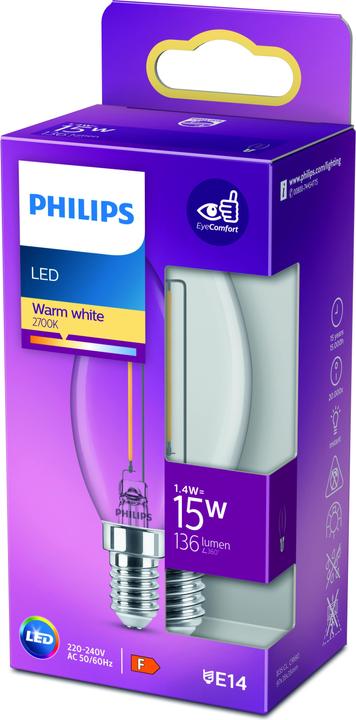 Productafbeelding Philips Lamp (E14, 1.40 W, 136 lm, 1 x, F)