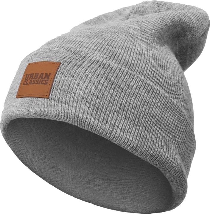 Produktbild Urban Classics Leatherpatch Long Beanie (One Size)