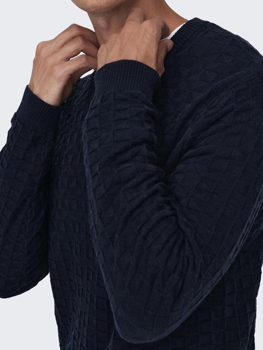 Produktbild Only & Sons Onskalle Reg 12 Struc Crew Knit Noos (XS)