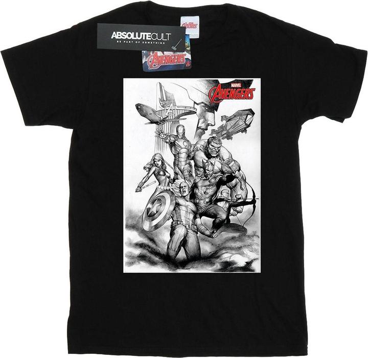 Produktbild Avengers Assemble Team Sketch TShirt (XL)