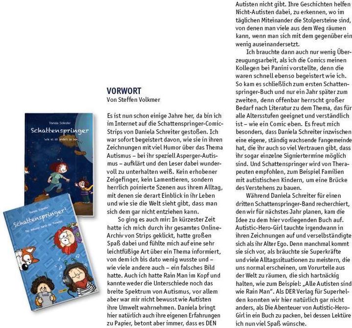 Actual product image Panini Die Abenteuer von Autistic Hero-Girl (German, Daniela Schreiter, 2017)
