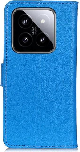 Actual product image MU Classic Litchi Leather Bookcover Series (Xiaomi 14 Pro)