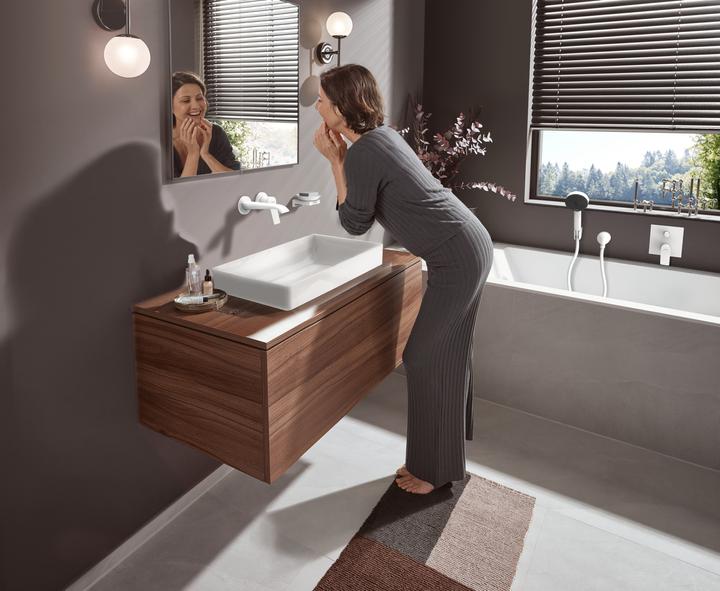 Actual product image hansgrohe HG ready-mounted set VIVENIS f concealed 2-hole washbasin mixer mat