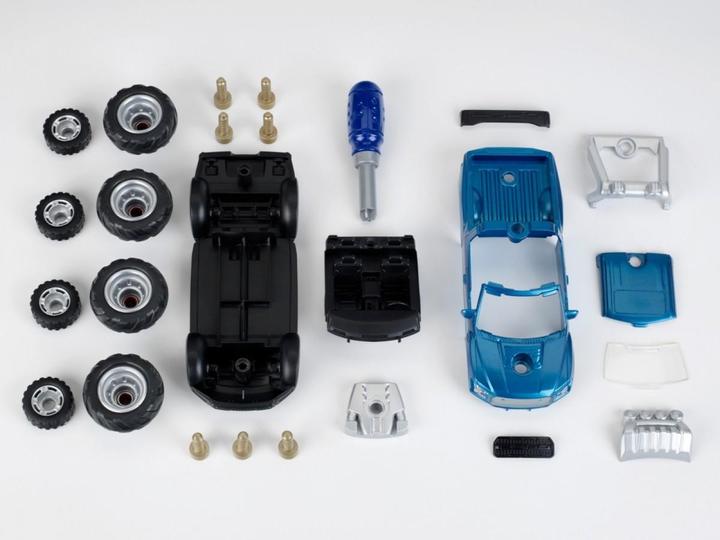 Produktbild Theo Klein 3312 2017 Ford F-150 Raptor Schraubauto, 3 in 1 I Bau-Set für mindestens 4 Ford-Raptor-Modelle I Ink
