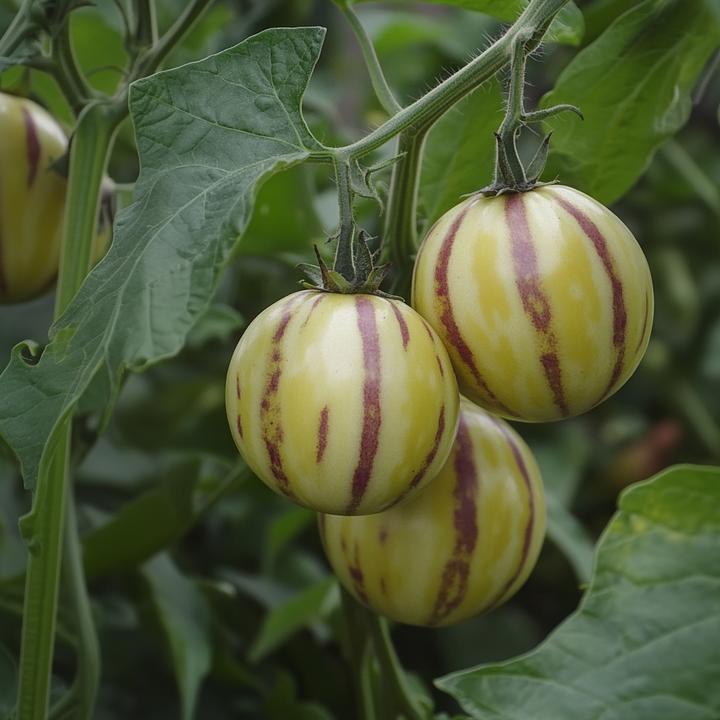 Image du produit Plant in a Box Solanum Muricatum 'Pepino gold' - Lot de 6 poires à melon (25 cm)