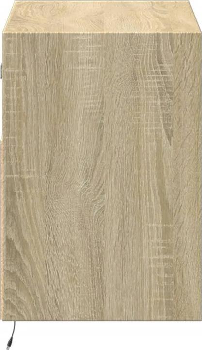 Produktbild VidaXL TV Schrank Wandschrank Lowboard Hängend mit LED-Beleuchtung Sonoma-Eiche