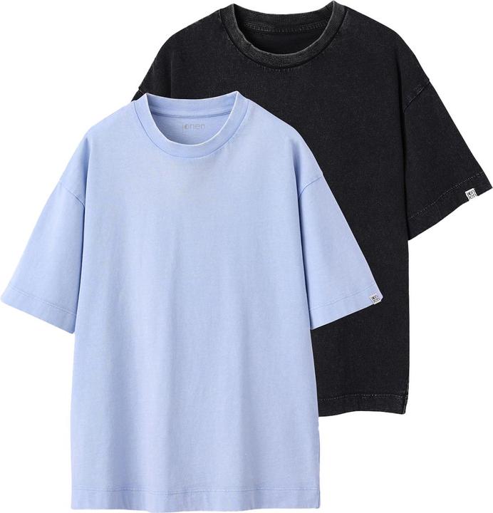 Jonen 2er-Pack Kinder T-Shirts Oversized-Form