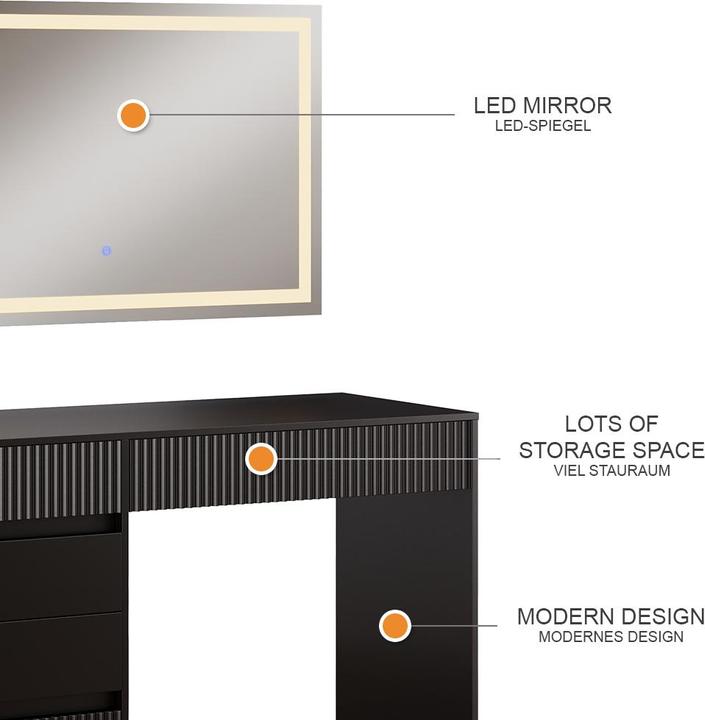 Produktbild Vicco Omira mit Beleuchtung (120 x 76 x 55 cm)