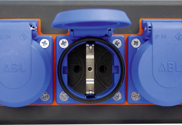 Image du produit Steffen Multiprise IP54 PROFESSIONAL 6xSchuko 5m (6 x, CEE 7/3)