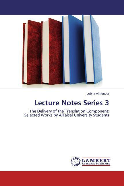 Immagine prodotto Lecture Notes Series 3 (Tedesco, Lubna Almenoar, 2015)