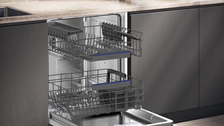 Actual product image Siemens iQ300, Semi-integrated dishwasher, 60 cm, stainless steel, SN53ES02AE