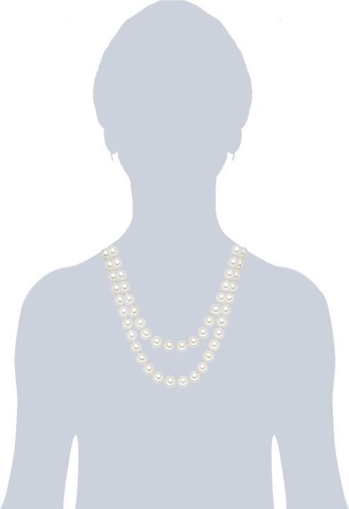 Actual product image Lulu & Jane Ladies shell pearl white 120.0 cm - 29169 (Shell pearl, 120 cm)