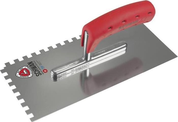 Immagine prodotto Schwan Lisciatoio Lunghezza 280 mm Larghezza 130 mm Lisciatoio 4x4 temprato con manico morbido Acciaio (13 cm)