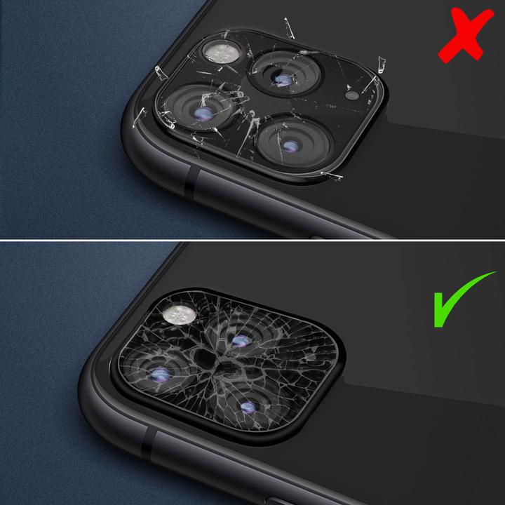 Image du produit Avizar Apple iPhone 11 Pro / Pro Max Film de protection de la caméra arrière en verre 9H, oléophobe (1 pièce(s), Apple iPhone 11 Pro Max)