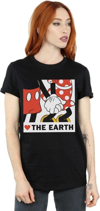 Immagine prodotto Disney Mickey Mouse Heart The Earth Maglietta Ampia Donna (XXL)