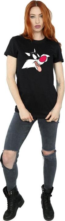 Immagine prodotto Looney Tunes Sylvester Face Maglietta Ampia Donna (3XL)