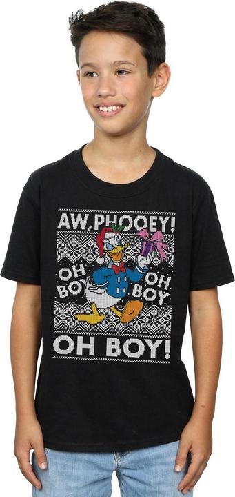 Immagine prodotto Disney Donald Duck Christmas Fair Isle Maglietta Ragazzi (128)