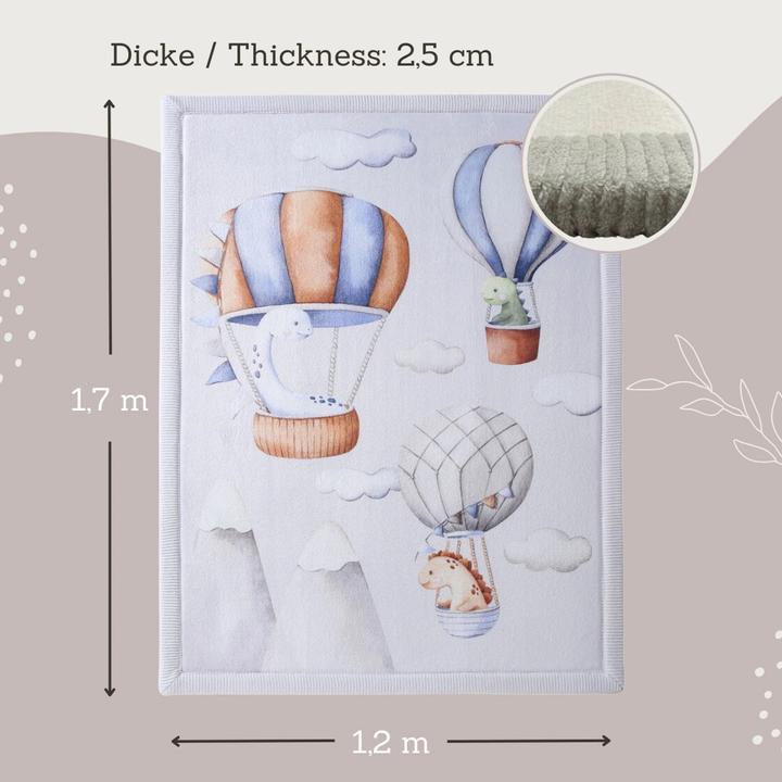 Actual product image Hakuna Matte Samtmatte, Wolke Spielmatte (160 x 120 cm)