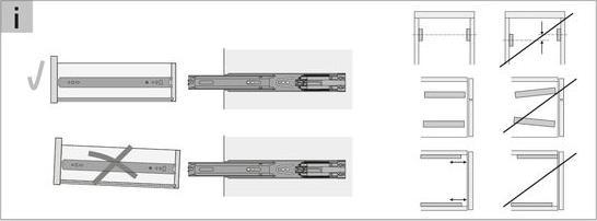 Produktbild Hettich Schubladenschiene Vollauszug 450 mm mit Anschlagdämpfung chromatiert 9126922 2 Stück