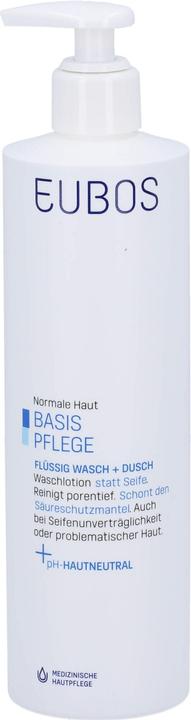Actual product image Eubos FLUESS BLUE WITH DOSING DISPENSER, 400 ml FLU (400 ml)