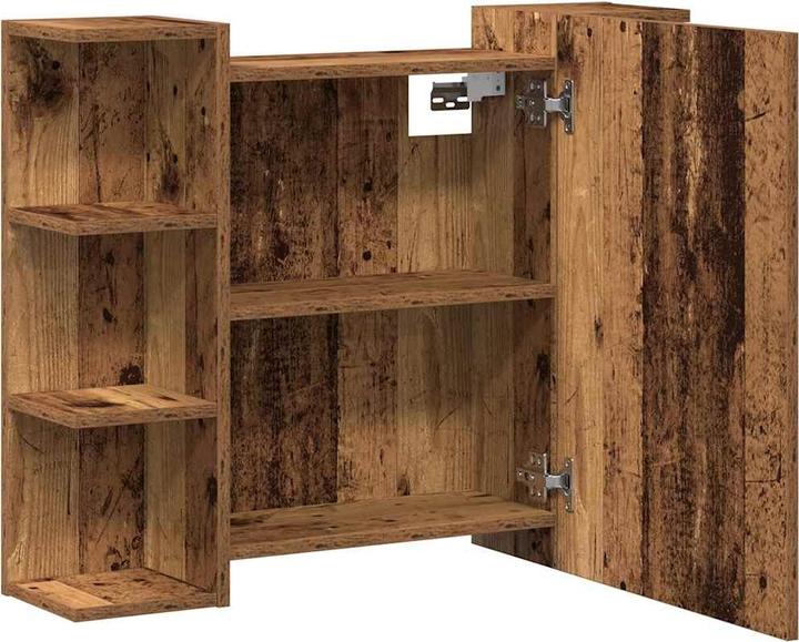 Produktbild VidaXL Bad-Spiegelschrank Altholz-Optik 80x20,5x64 cm Holzwerkstoff (80 x 20.5 x 64 cm)