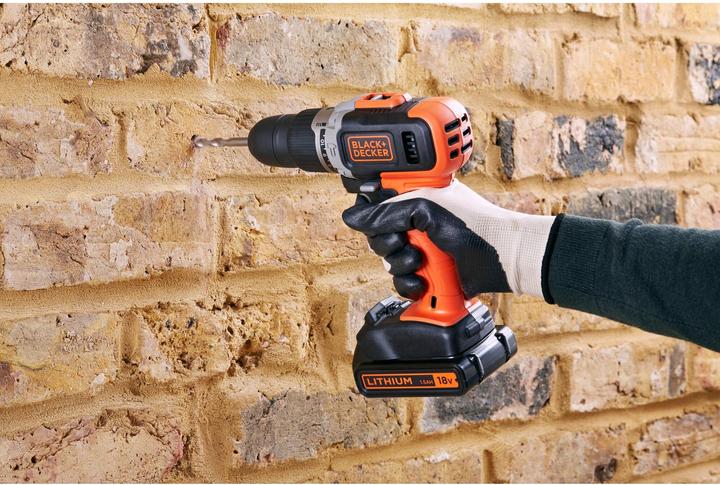 Actual product image Black & Decker Black+Decker BCD003C2KQW Impact drill 18V incl. case (Rechargeable battery operated)