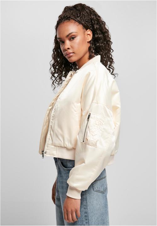 Produktbild Urban Classics Ladies Short Oversized Satin Bomber Jacket (XL)