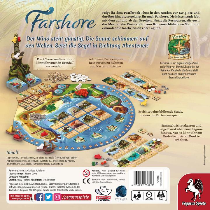 Image du produit Pegasus Farshore - Un jeu dans le monde d'Everdell (Allemand)