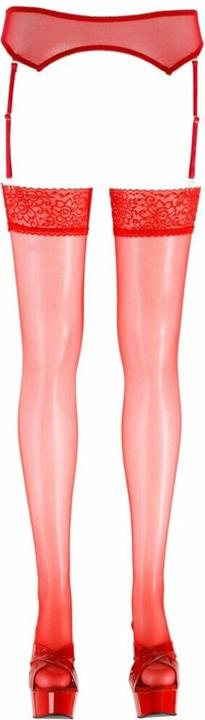 Actual product image Cottelli Collection Suspender stockings red (L)