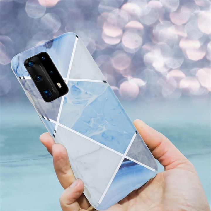 Actual product image Cadorabo IMD TPU Colorful Marble Cover (Huawei P40 Pro+)