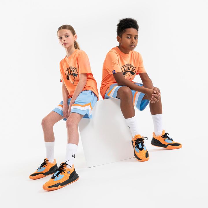 Actual product image Tarmak Kids Basketball Shoes Low NBA Knicks - Fast 900 Low-1 orange (38)