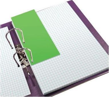 Produktbild Oxford Trennstreifen Duo, aus Karton, 240 x 105 mm, grün Lochung auf Längs- und Querseite
