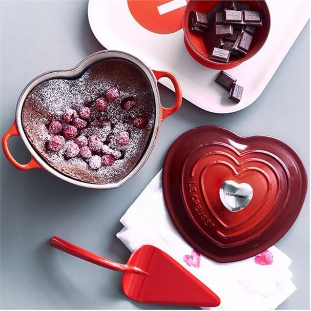 Actual product image Le Creuset Heart roaster with heart button (20 cm, Casserole + Stewpot, Cast iron)