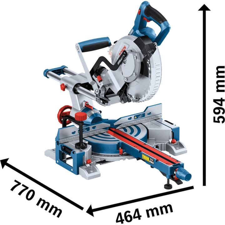 Produktbild Bosch Professional Akku-Kapp- und Gehrungssäge BITURBO GCM 18V-216 D
