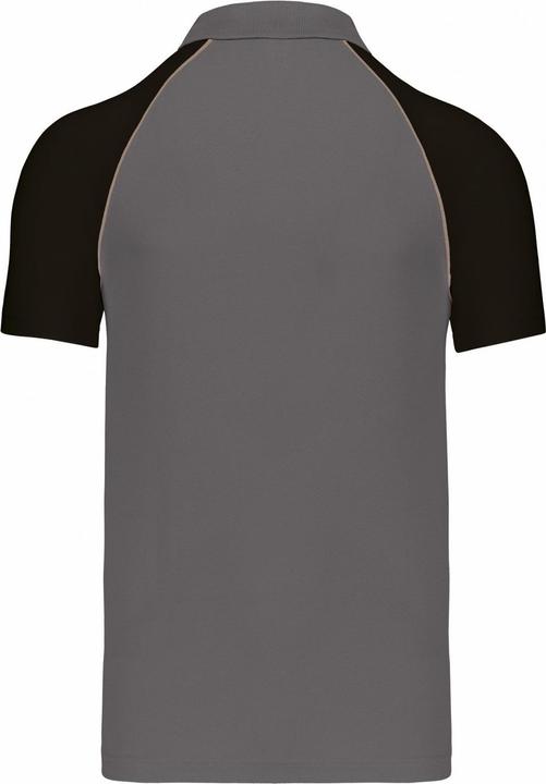 Actual product image Kariban Mens Contrast Pique Baseball Polo Shirt (M)