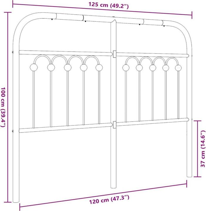 Actual product image VidaXL Kwabina (125 x 3 x 100 cm)