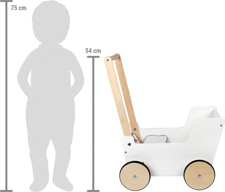 Produktbild small foot Schiebepuppenwagen aus Holz, kleiner Knopf