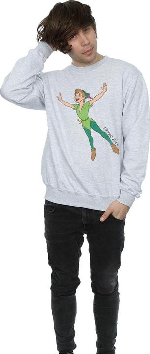 Actual product image Disney Mens Classic Flying Peter Pan Sweatshirt (L)