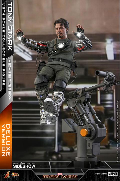 Immagine prodotto Hot Toys Iron Man "Tony Stark - Mech Test - Versione DLX" 1/6 Capolavoro del cinema
