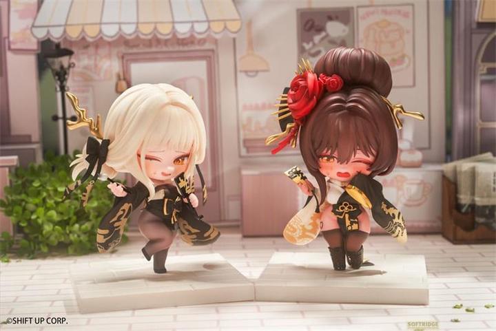 Actual product image Hobby Sakura Goddess of Victory: Nikke SAC Series Mini-Figures 6-Pack Chibi 10 cm