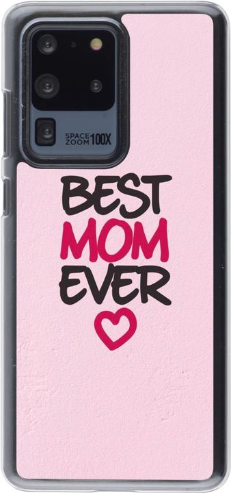 Actual product image PhoneLook Coque transparent Mom 2023 best Mom ever pink (Samsung Galaxy S20 Ultra)