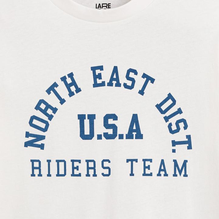 Actual product image La Redoute Collections Shirt with long sleeves and message print (94)