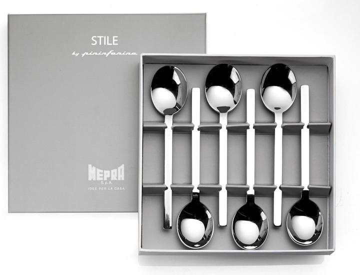 Actual product image Mepra AZB1026VI1126 American coffee spoon, vintage, stainless steel (6 Piece, Scoops)