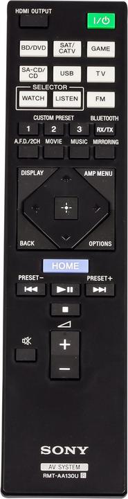 Produktbild Sony RMT-AA130U (Gerätespezifische Fernbedienung, Infrarot)