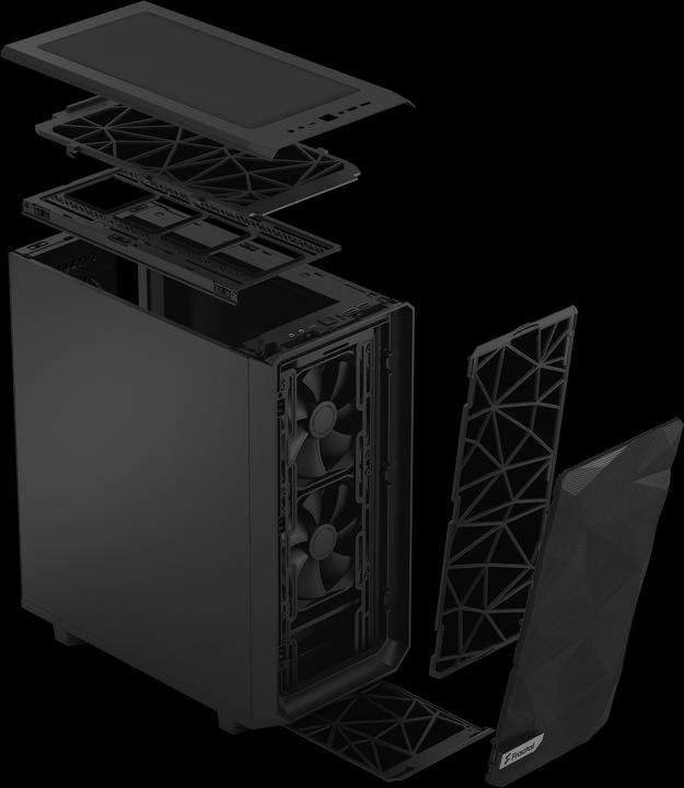 Produktbild Fractal Meshify 2 Compact Black Solid (ATX, mATX, Mini-ITX)