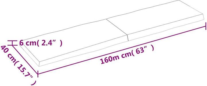 Produktbild VidaXL Aneta (160 x 40 x 6 cm)