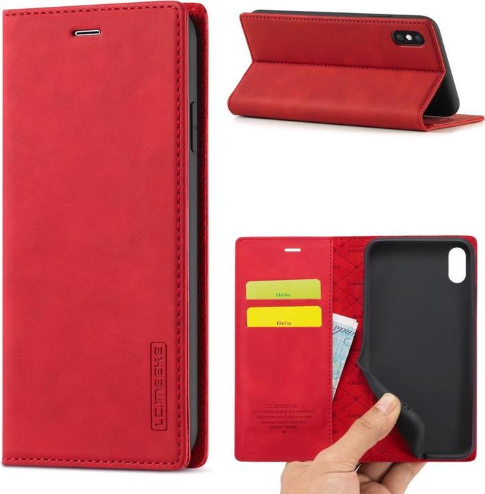 Actual product image Cover-Discount iPhone Xs / X - Stand Flip Case Cover red (Apple iPhone XS)
